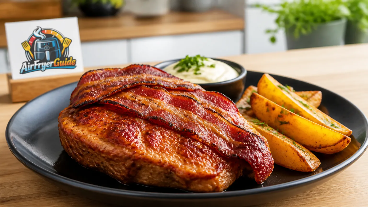 Holzfällersteak im Airfryer