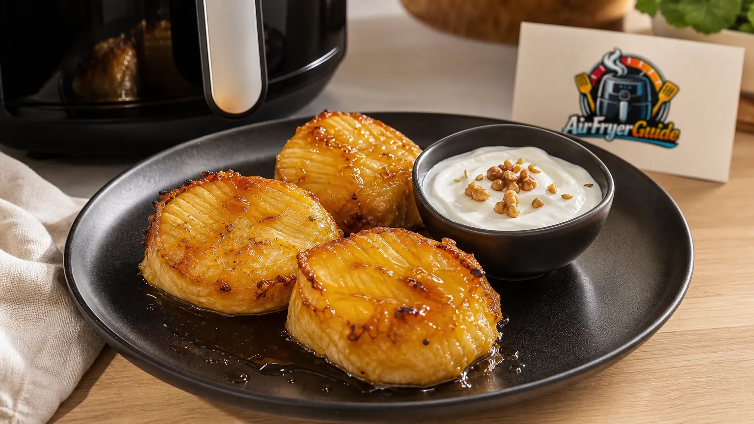 Honig karamellisieren im Airfryer