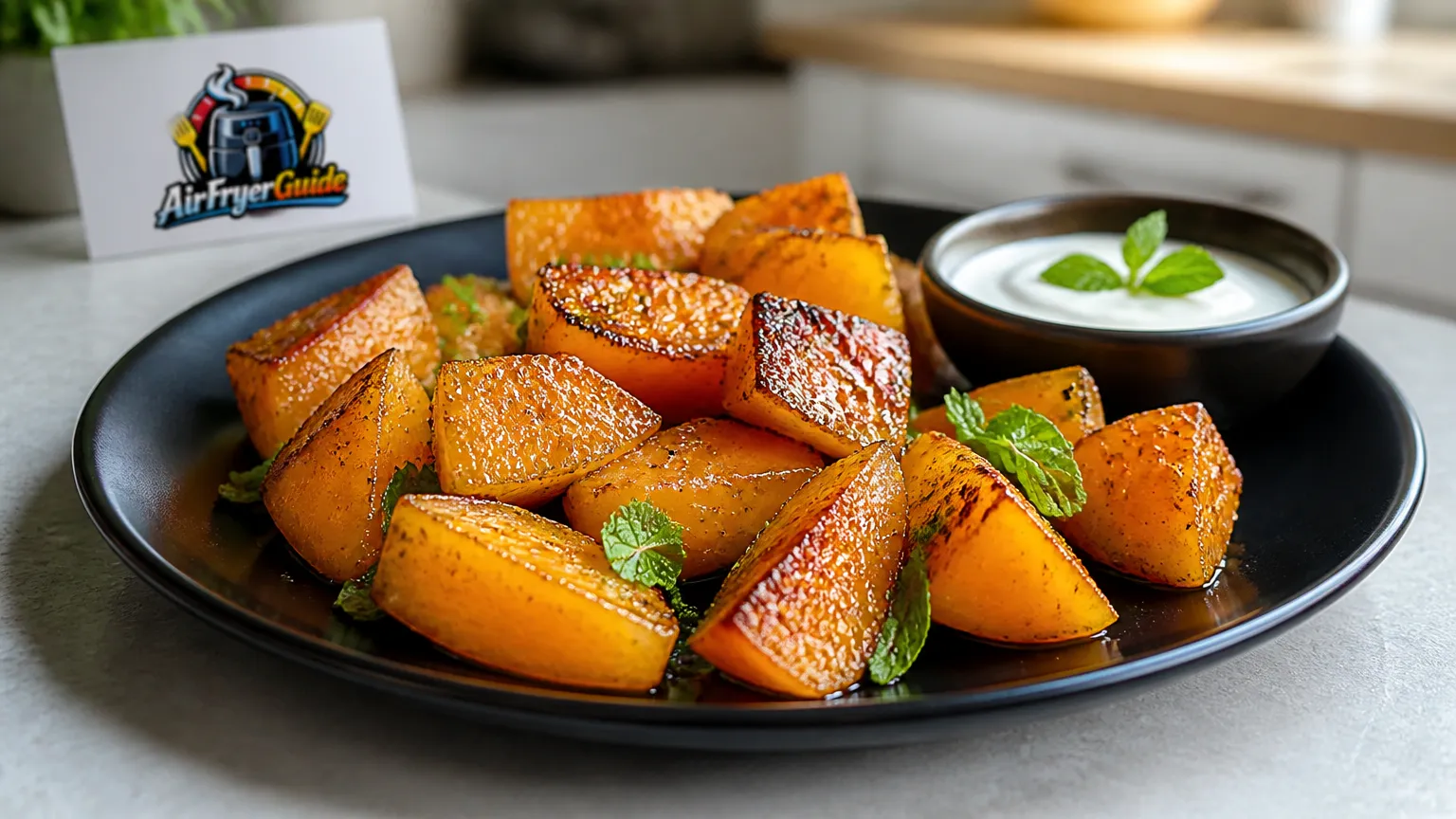 Honigmelone im Airfryer
