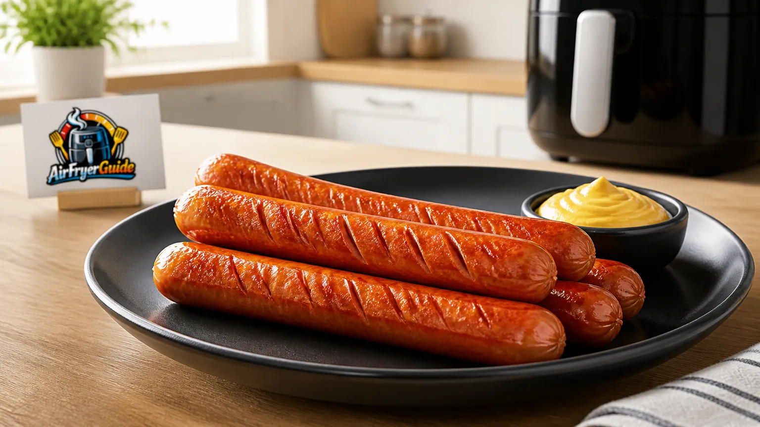 Hot Dog Würstchen im Airfryer