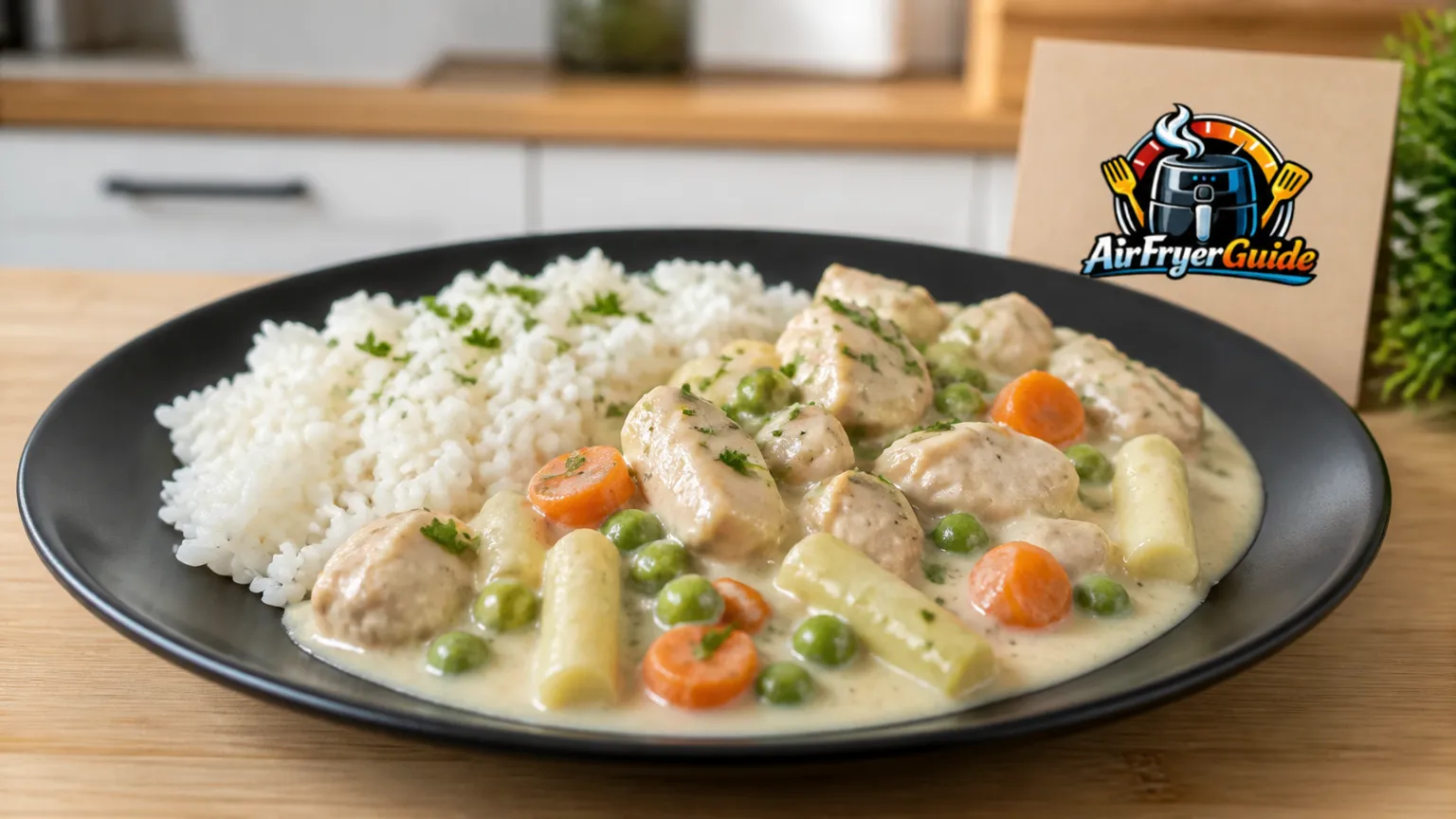 Hühnerfrikassee (TK) im Airfryer