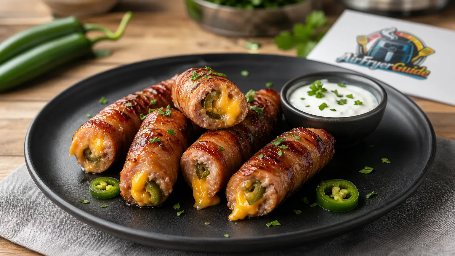 Jalapeño-Käsewürstchen im Airfryer
