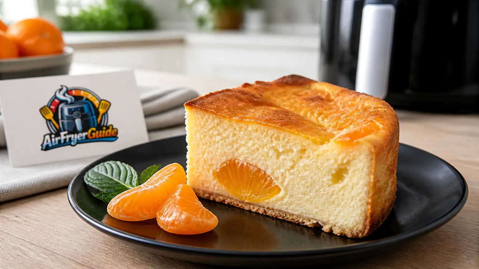 Käse-Mandarinen Kuchen (TK) im Airfryer