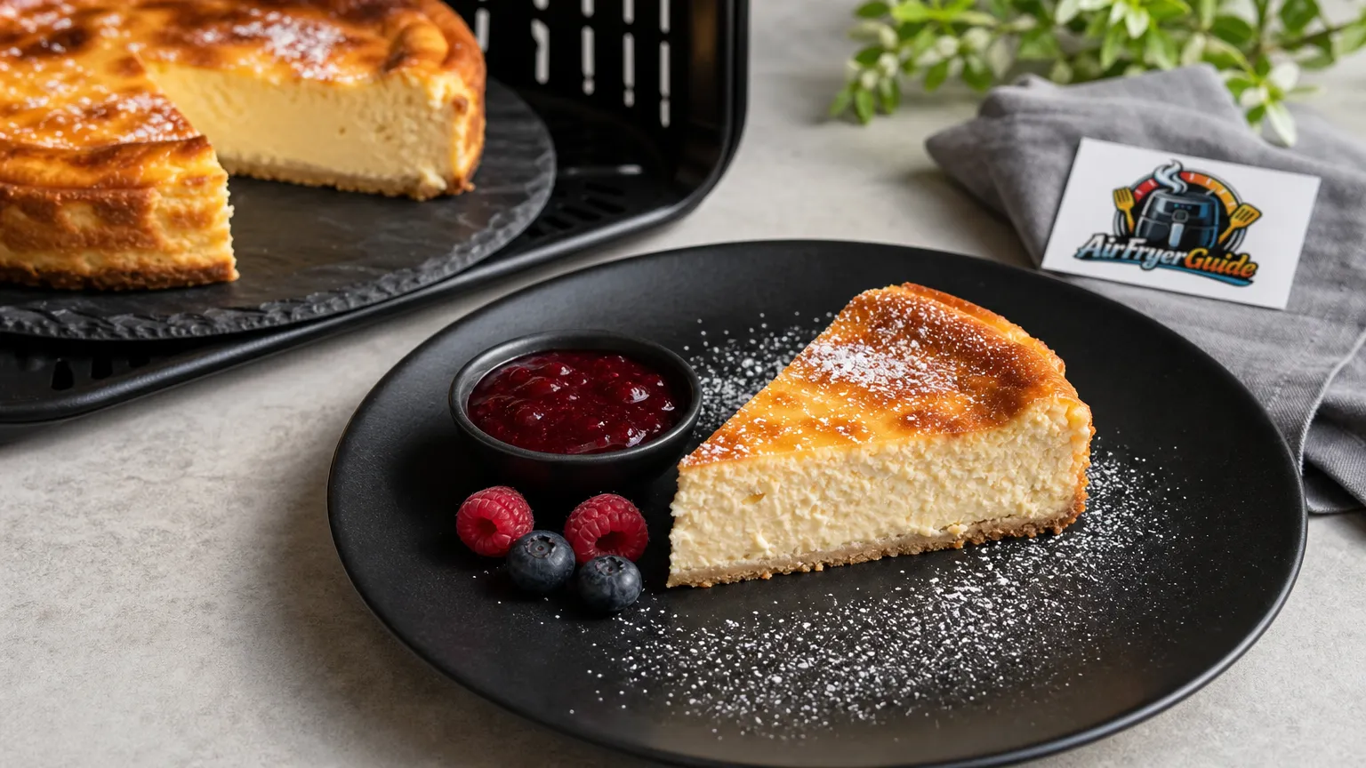 Käsekuchen im Airfryer