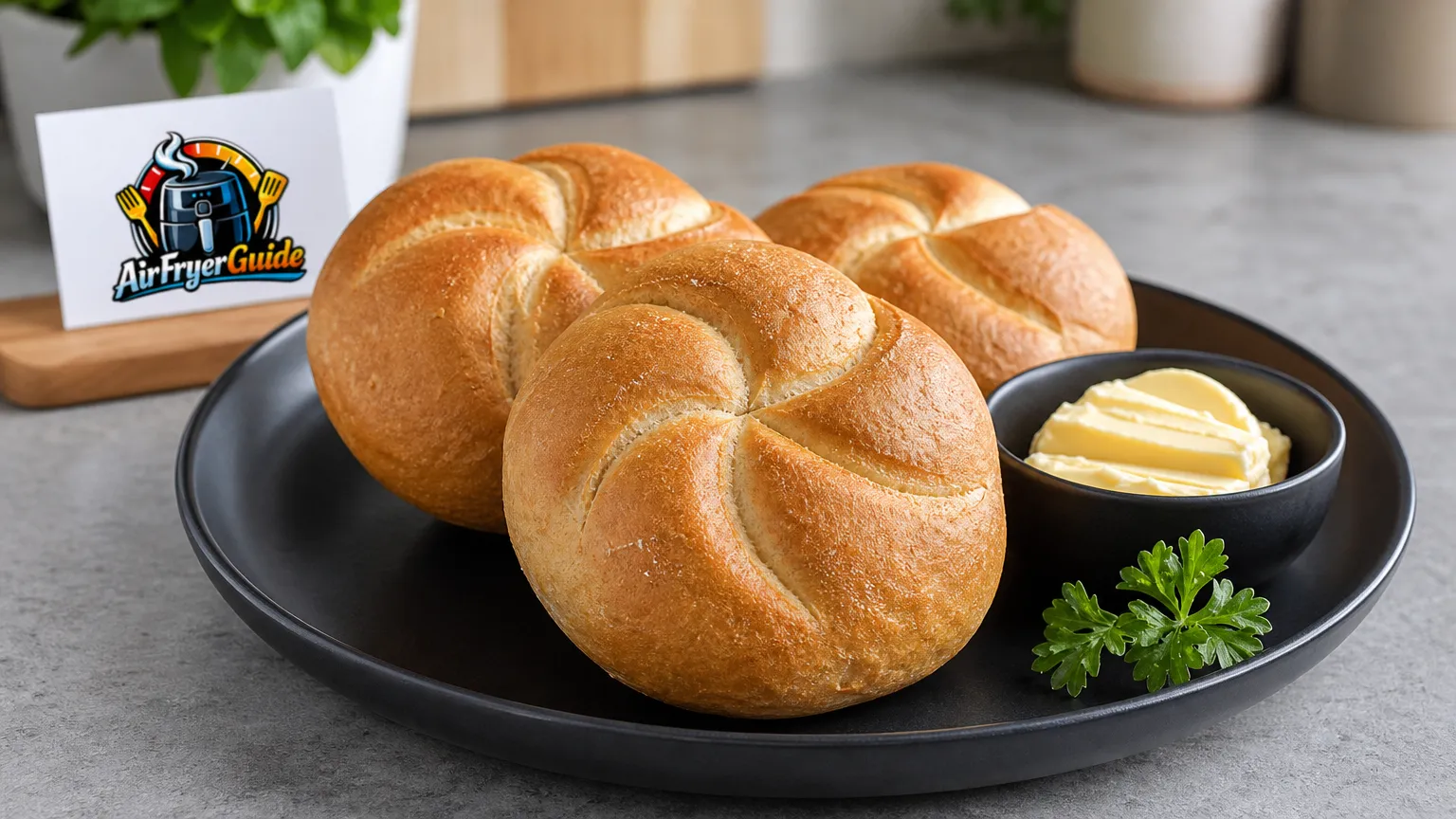 Kaiserbrötchen im Airfryer