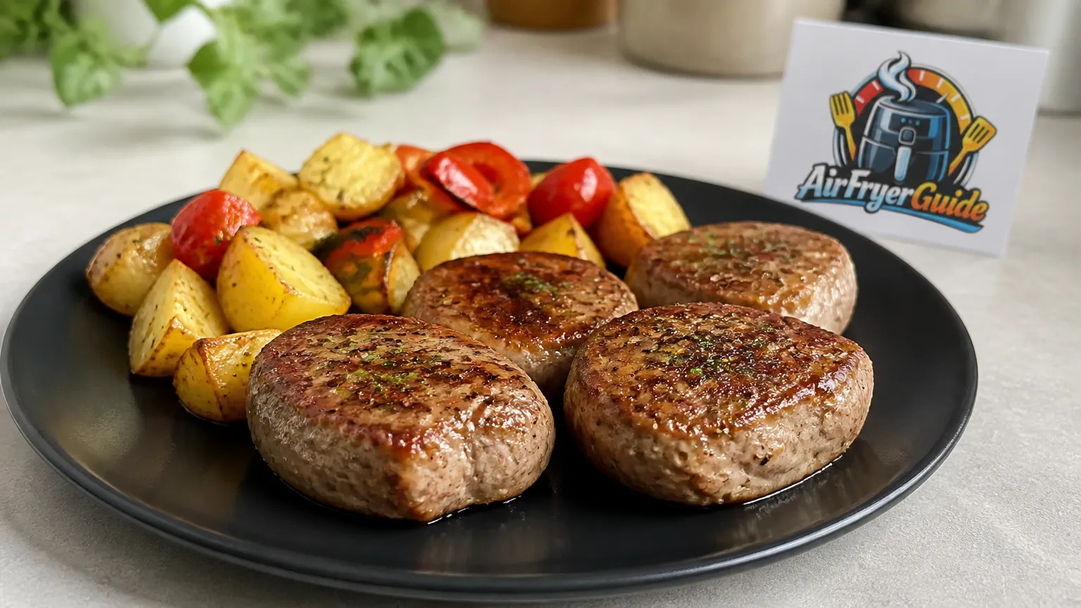 Kalbsmedaillons im Airfryer