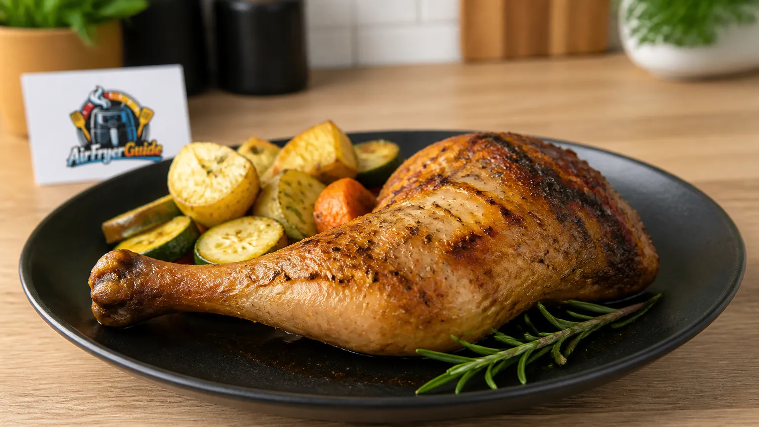 Kaninchenkeule im Airfryer
