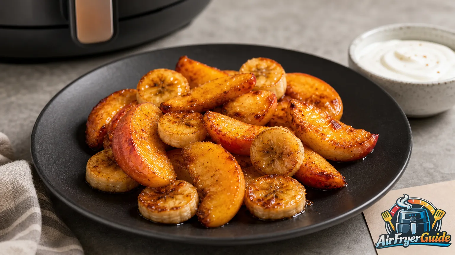 Karamellisierte Früchte im Airfryer