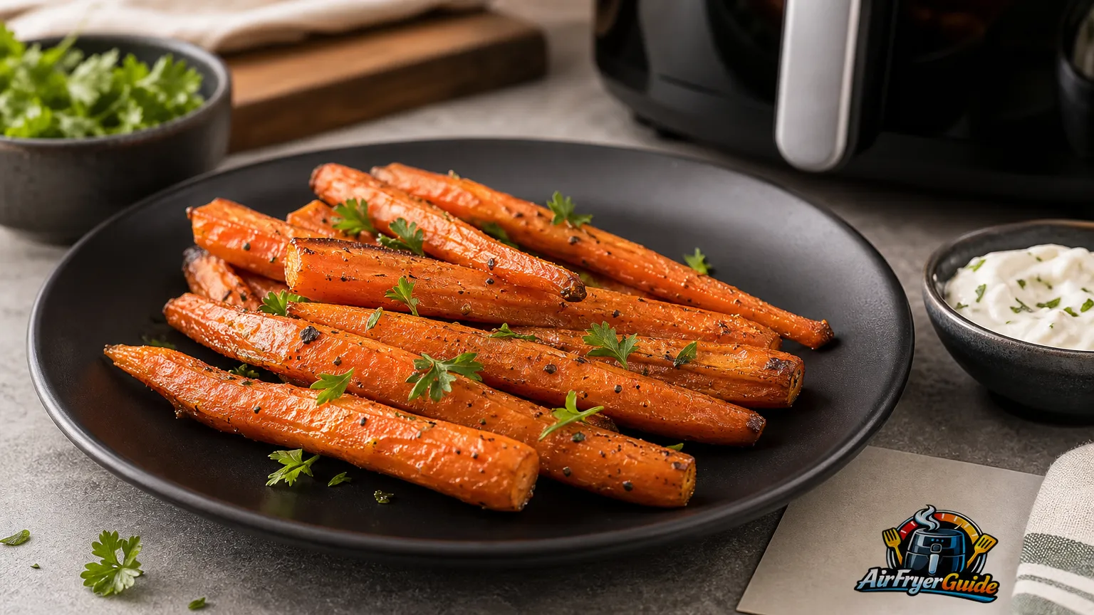 Frühlingsmöhren im Airfryer