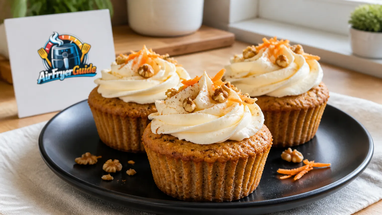 Karotten-Cupcakes im Airfryer