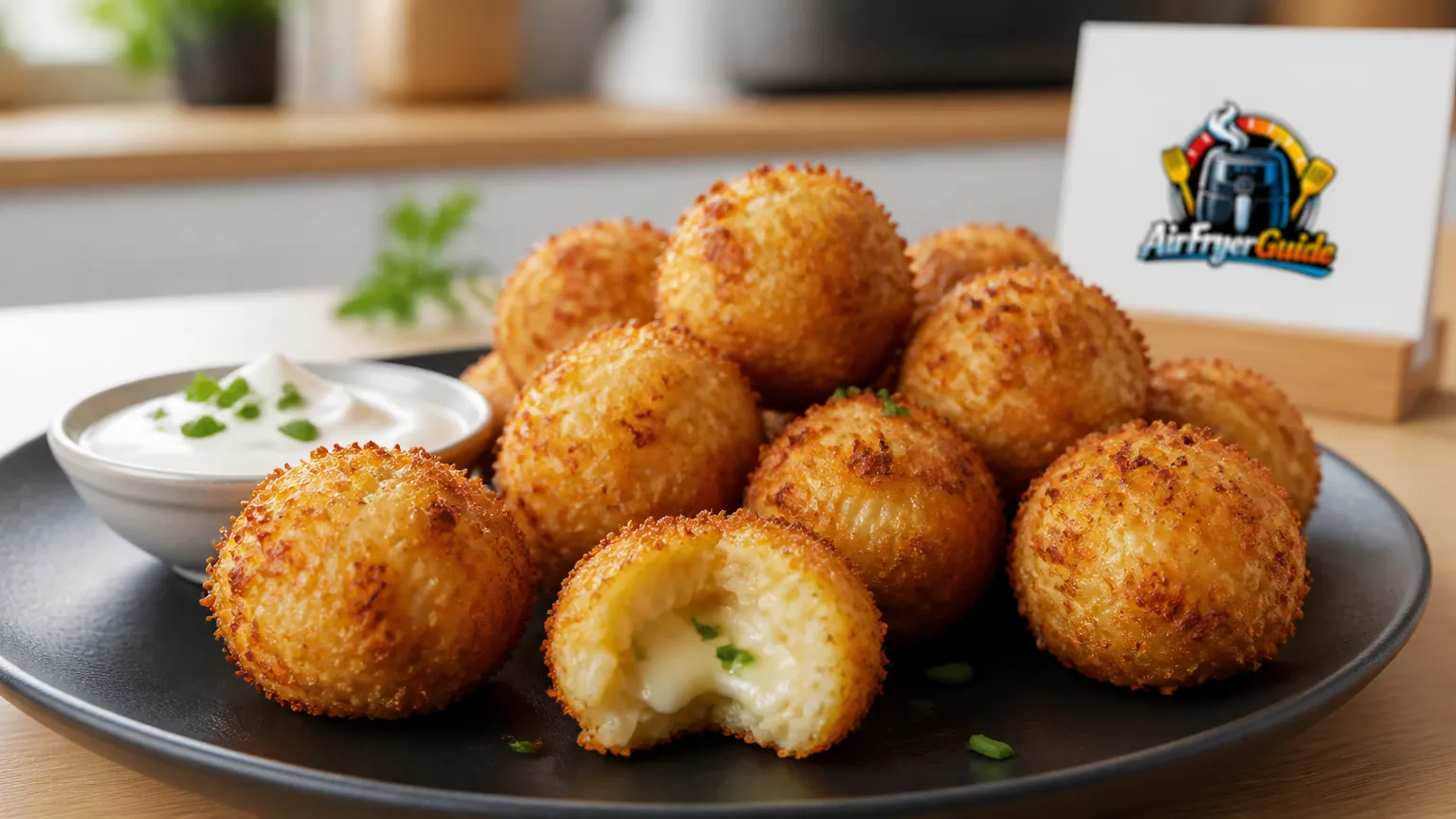 Kartoffel-Cheese-Bites im Airfryer