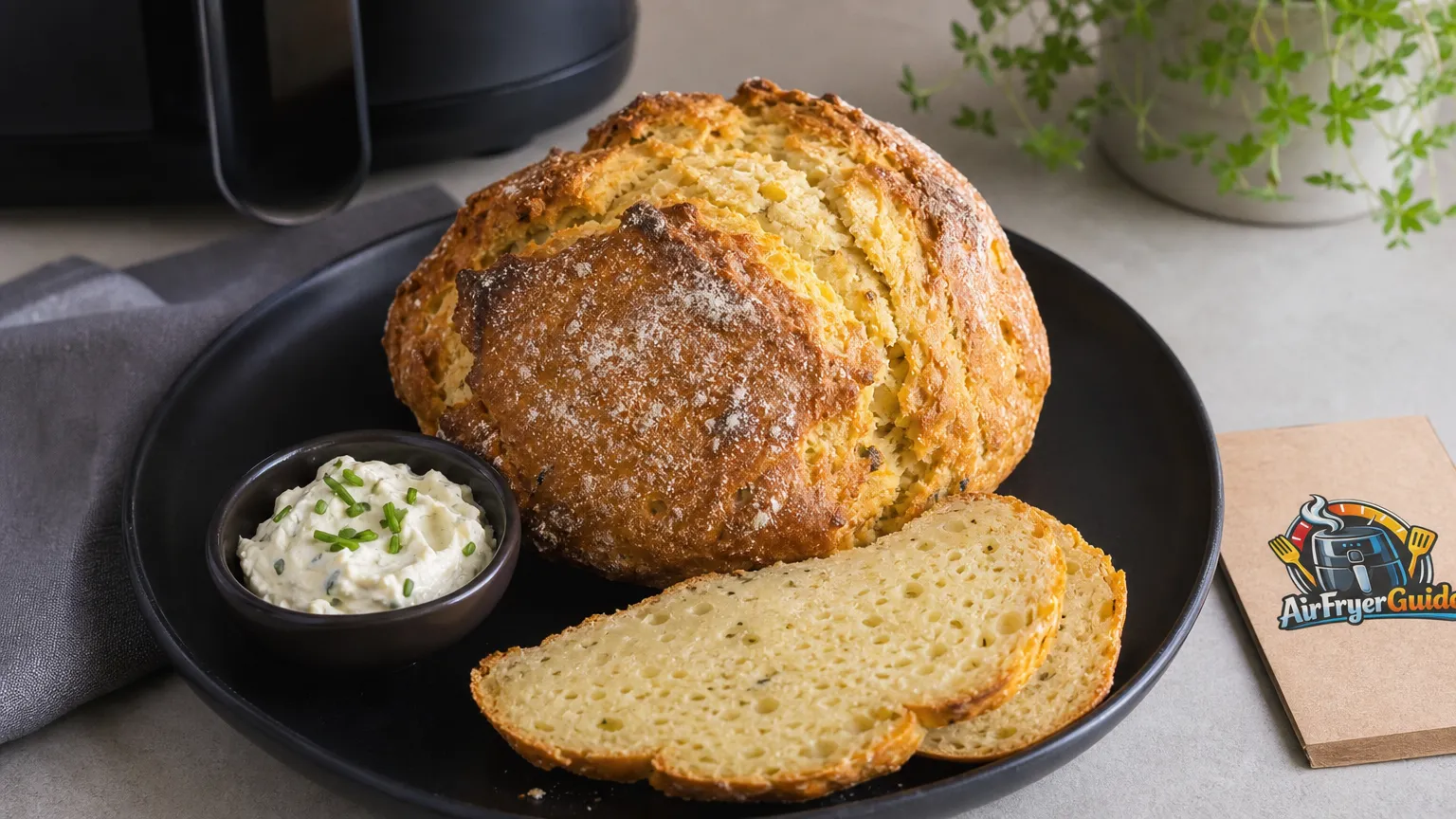 Kartoffelbrot im Airfryer