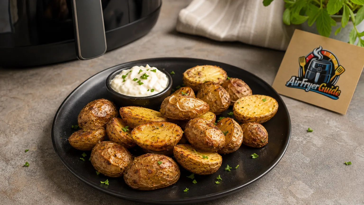 Kartoffeln mit Schale im Airfryer
