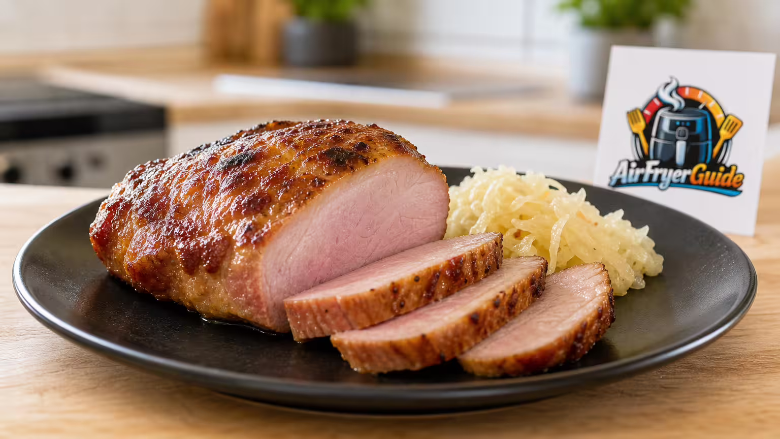 Kassler Nacken im Airfryer - Serviervorschlag
