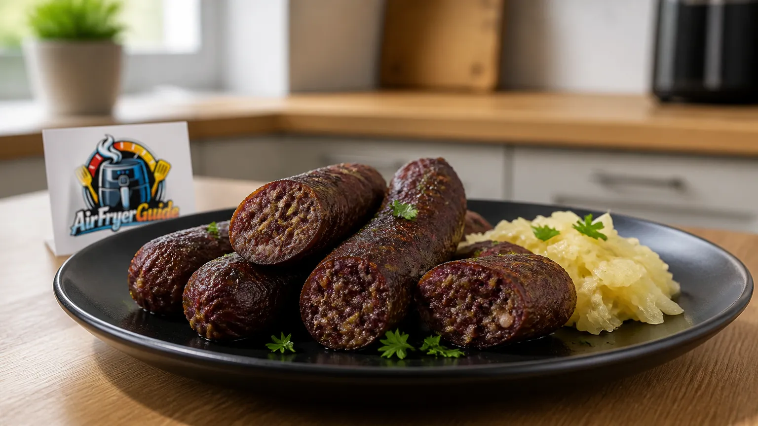 Kaszanka (Kühlware) im Airfryer