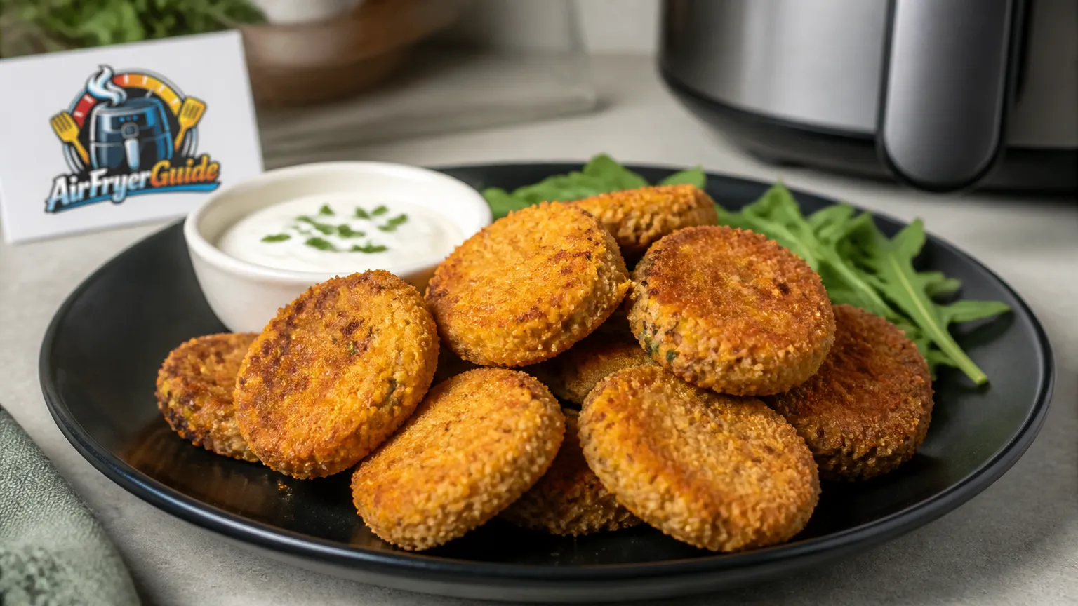 Kichererbsen Nuggets im Airfryer
