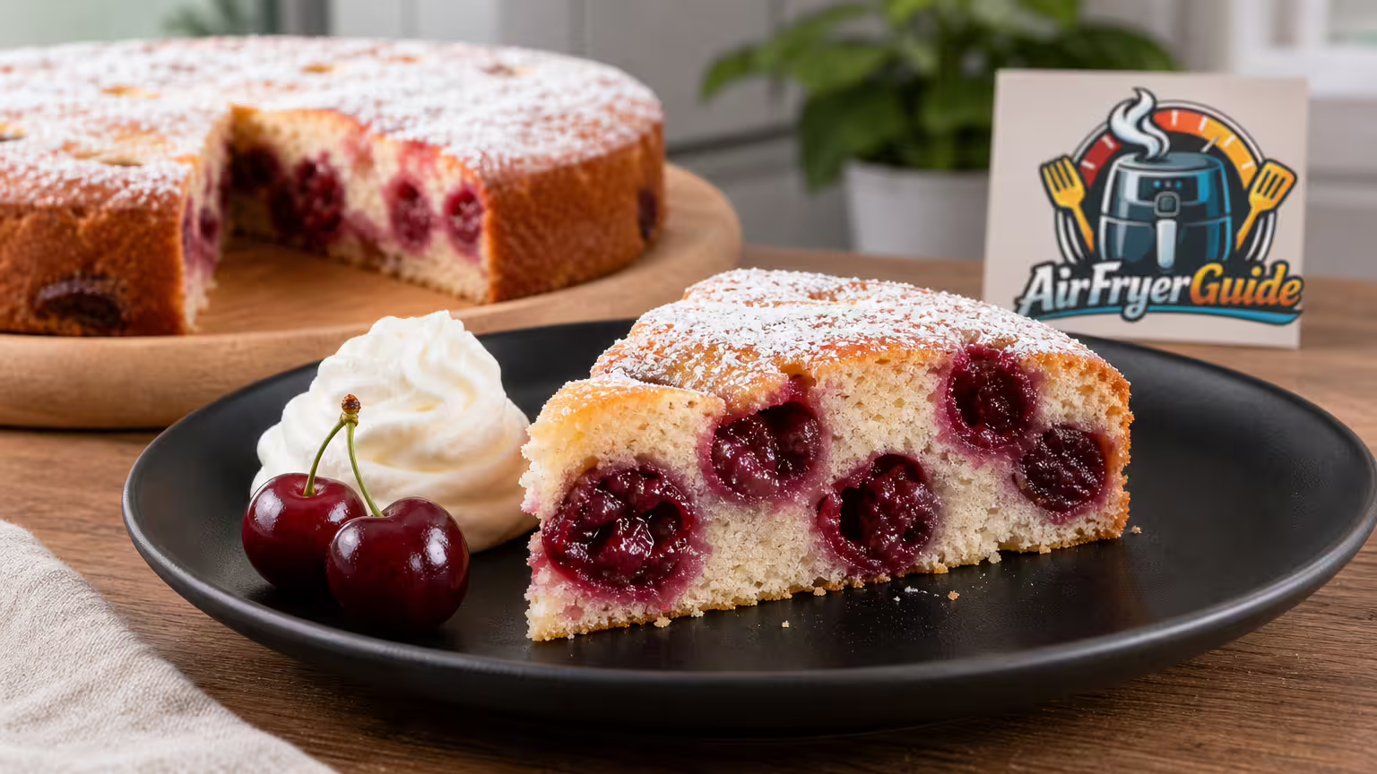 Kirschkuchen im Airfryer