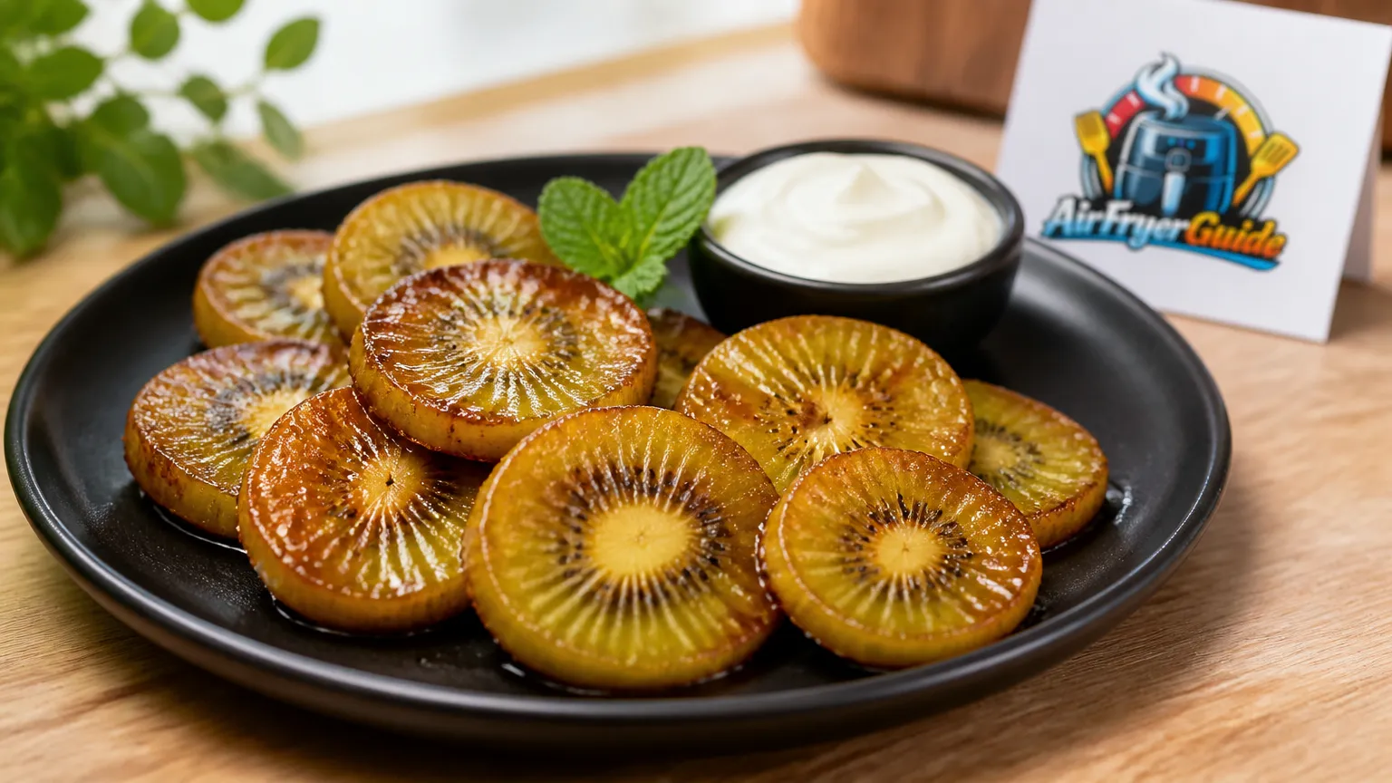 Kiwischeiben im Airfryer