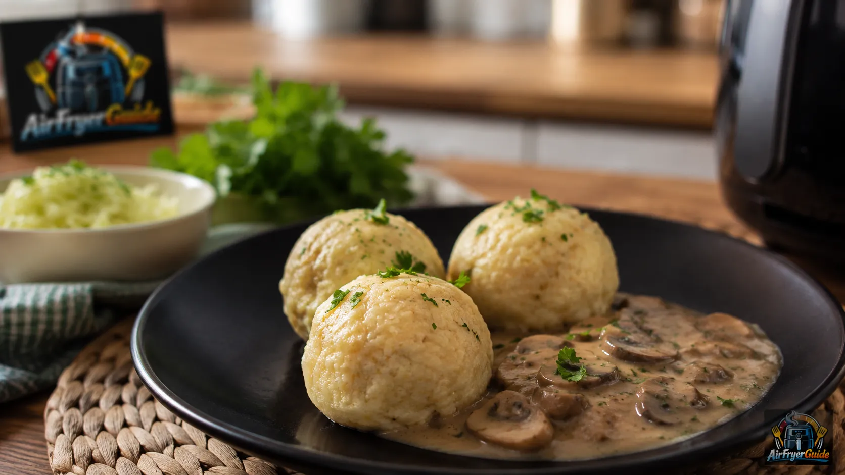 Fertig Knödel im Airfryer