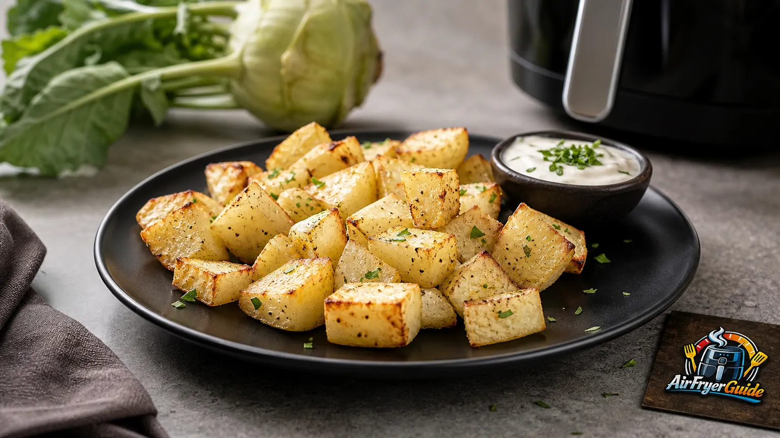 Kohlrabi im Airfryer