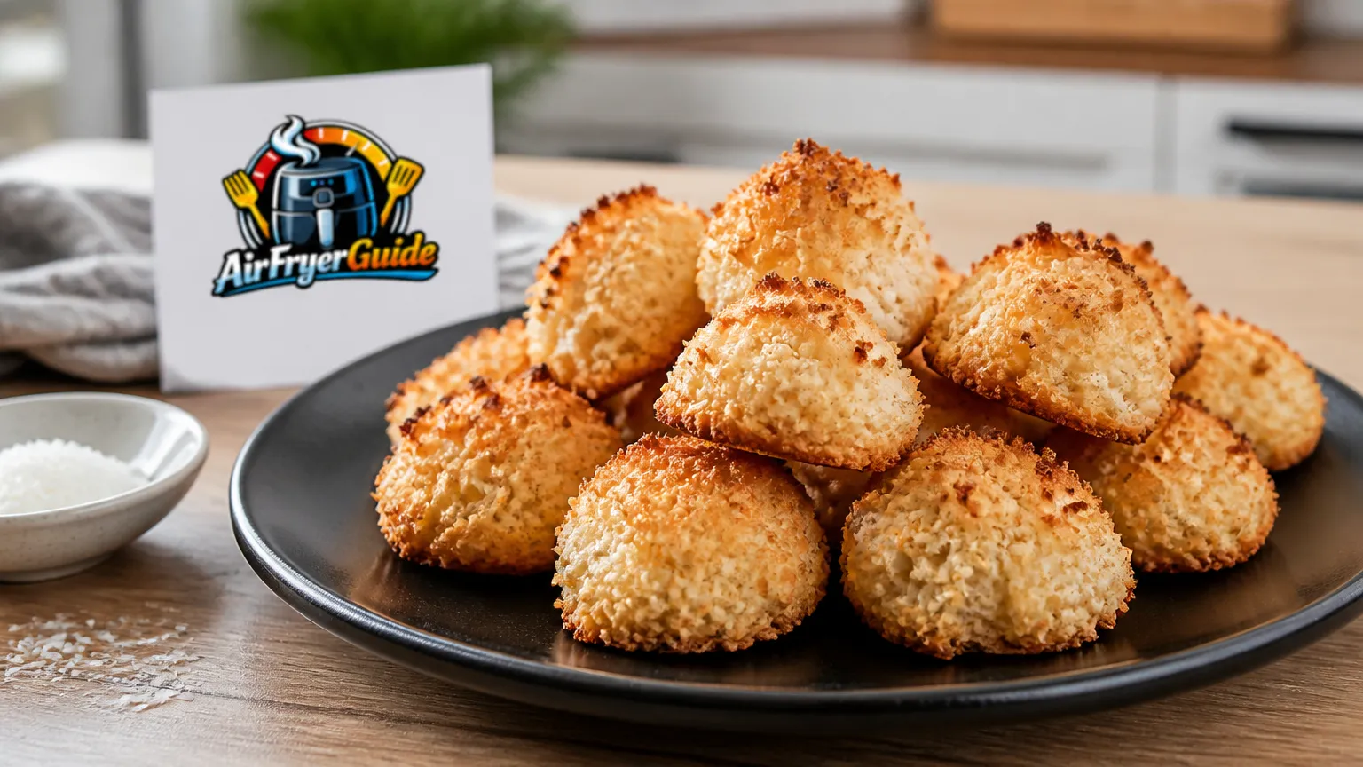 Kokosmakronen im Airfryer