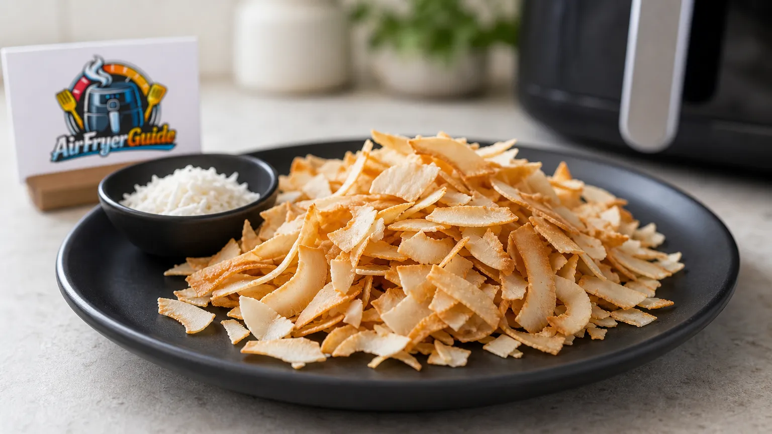 Kokosnuss rösten im Airfryer