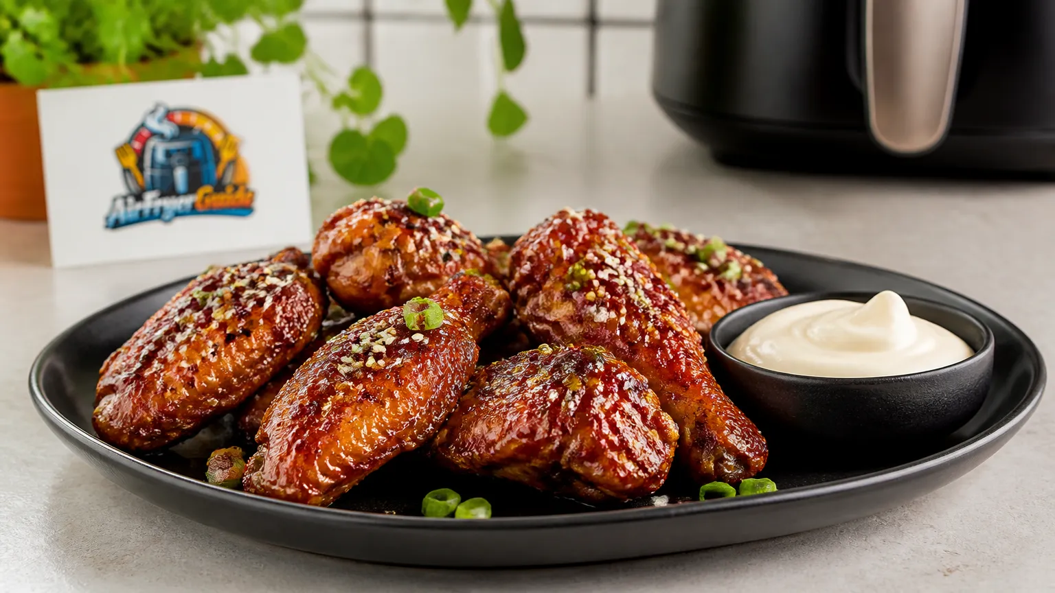 Korean BBQ Wings im Airfryer