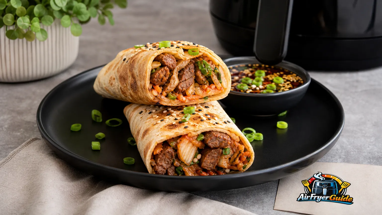 Korean BBQ Wrap im Airfryer