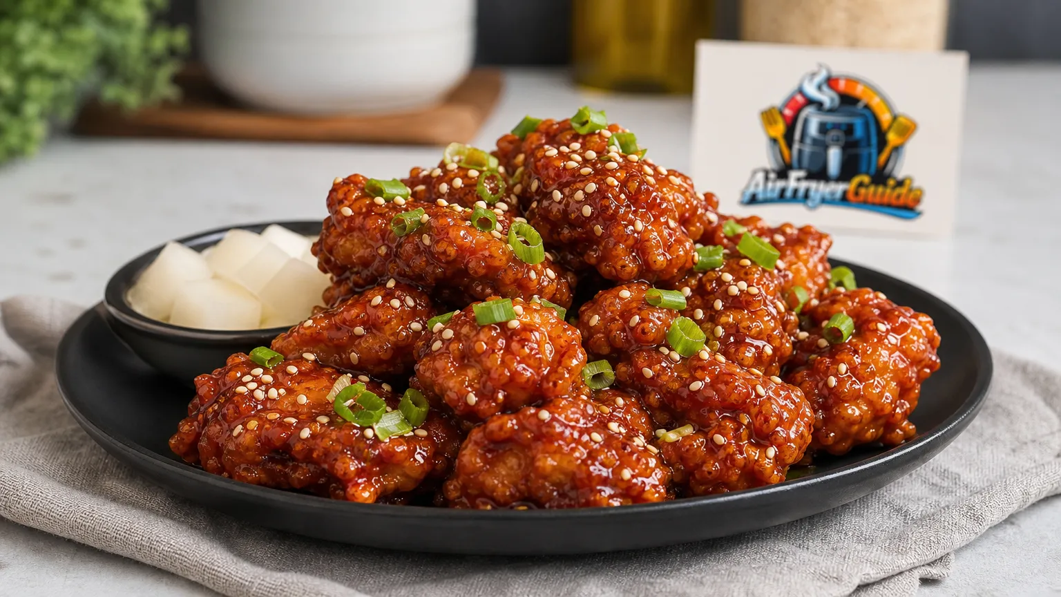 Korean Fried Chicken im Airfryer