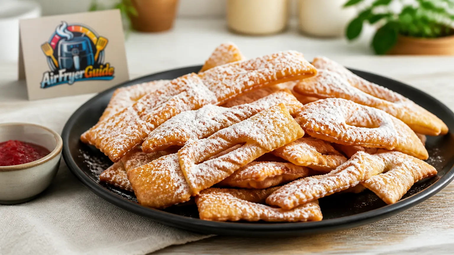 Kroštule im Airfryer