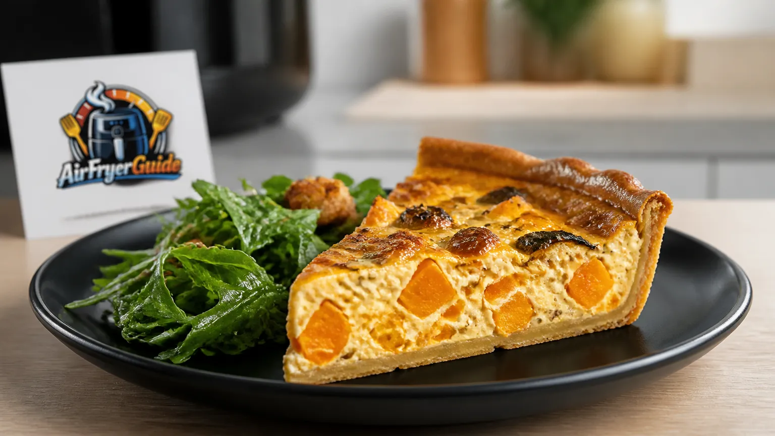 Kürbis-Quiche im Airfryer