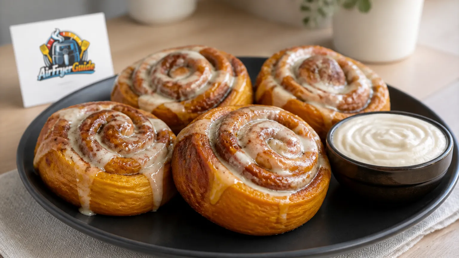 Kürbis-Zimtschnecken im Airfryer
