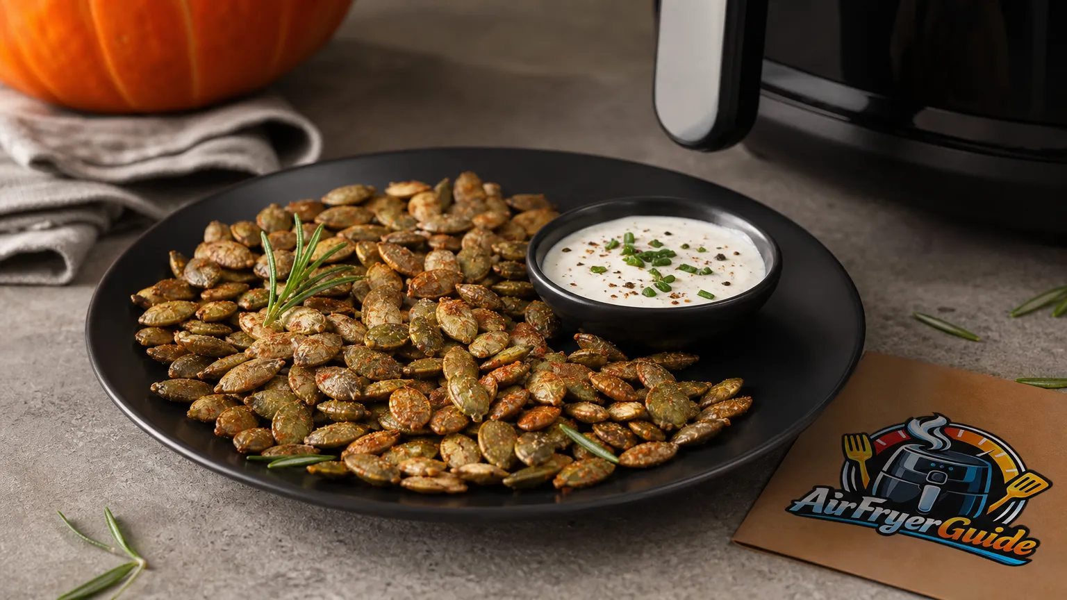 Kürbiskerne rösten im Airfryer