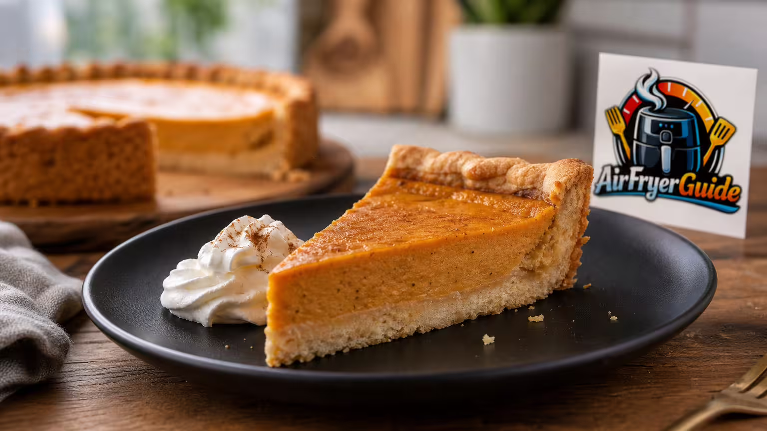 Kürbiskuchen im Airfryer