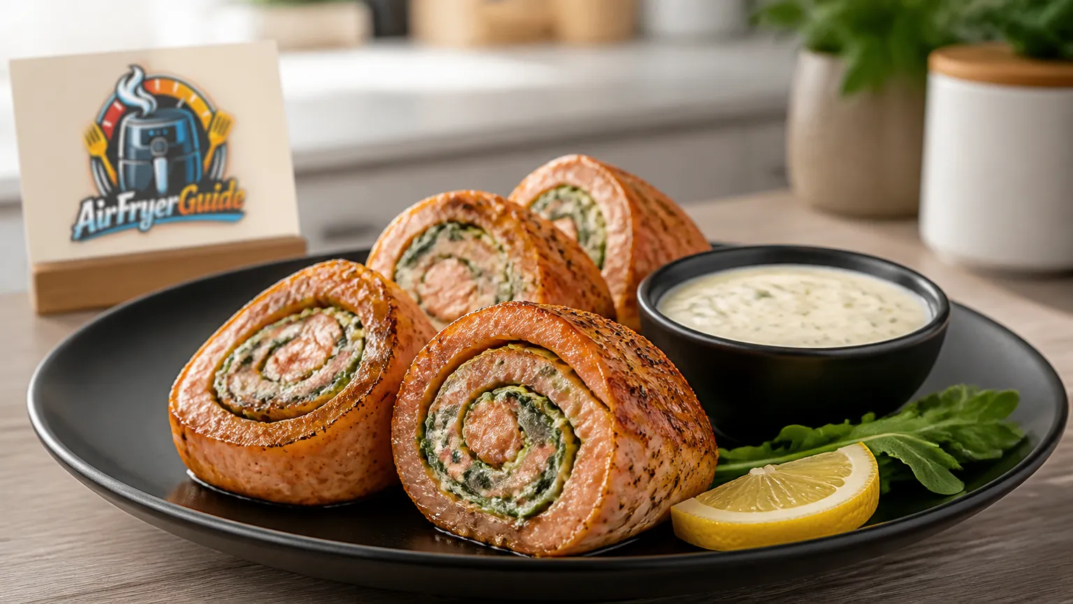 Lachsrolle im Airfryer