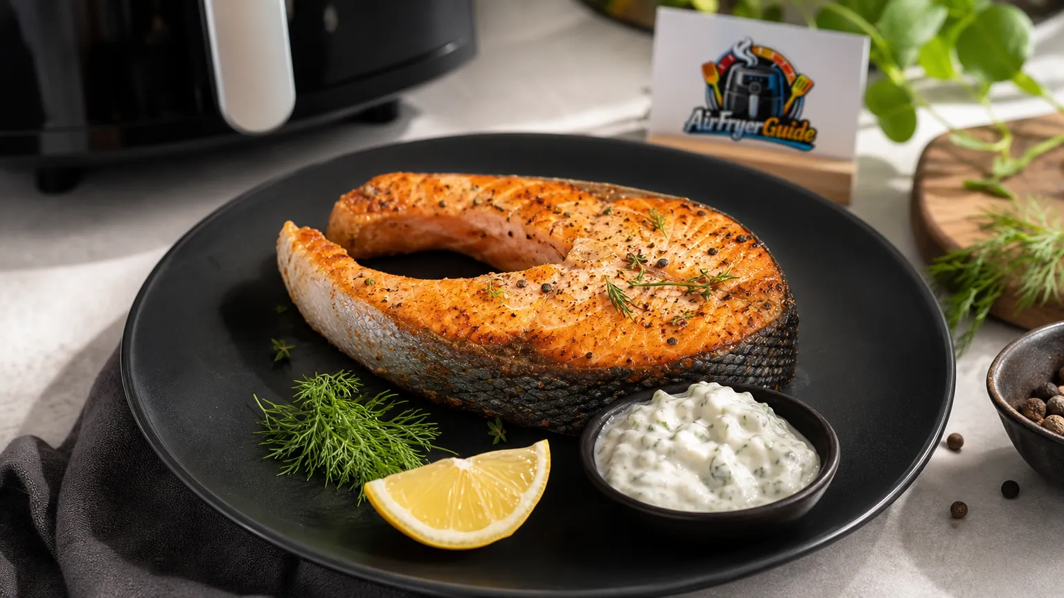 Lachssteak im Airfryer