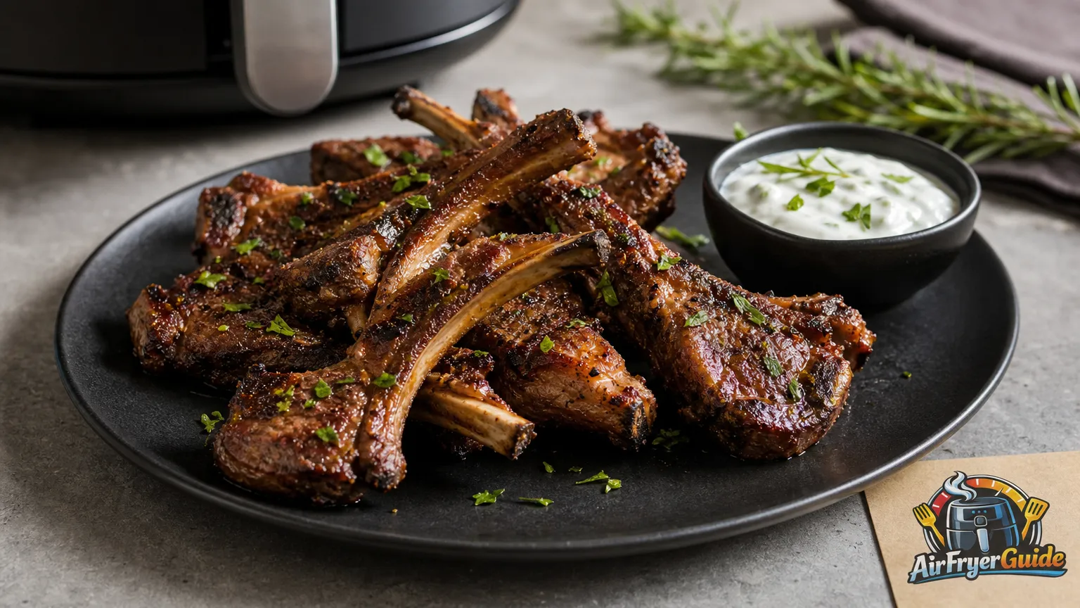 Lammrippen im Airfryer