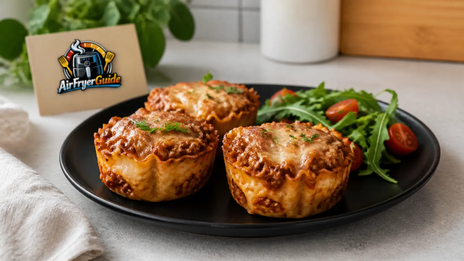 Lasagne Muffins im Airfryer