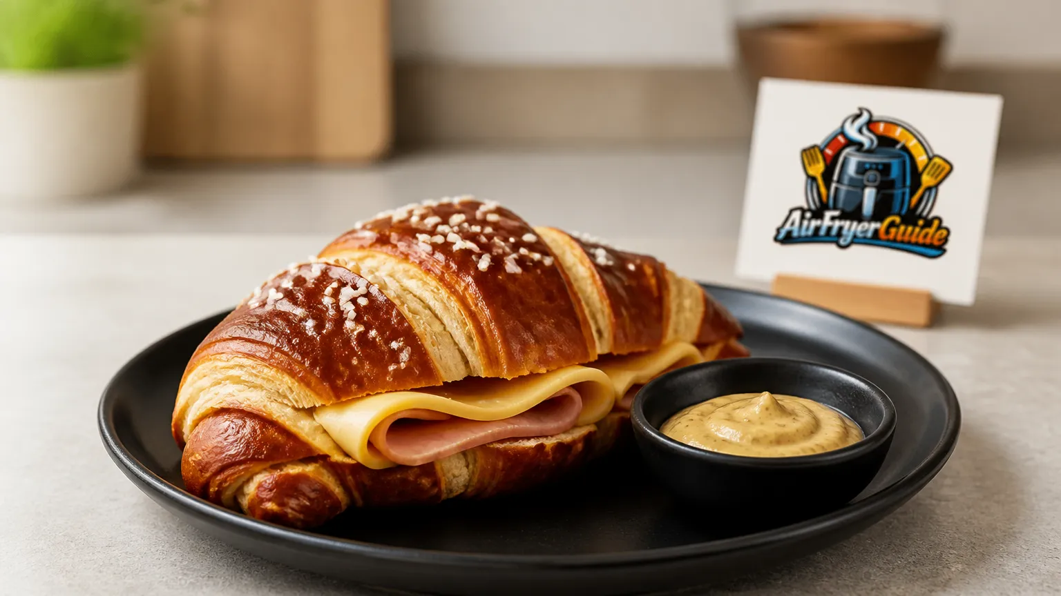 Laugencroissant im Airfryer