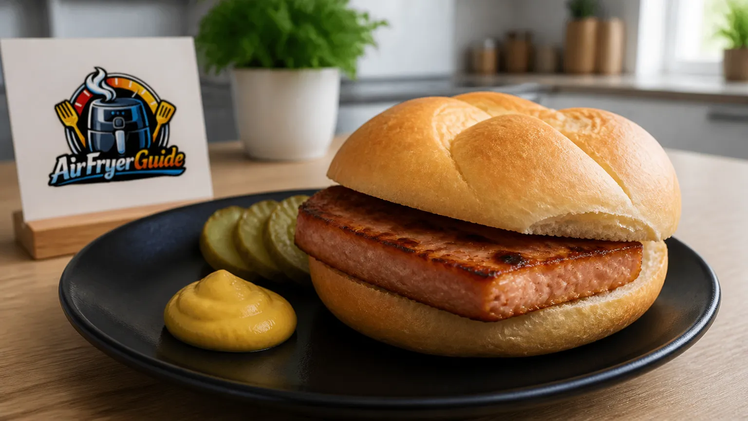 Leberkäse-Semmel im Airfryer