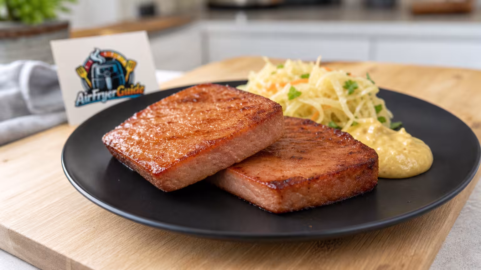 Leberkäsescheiben im Airfryer