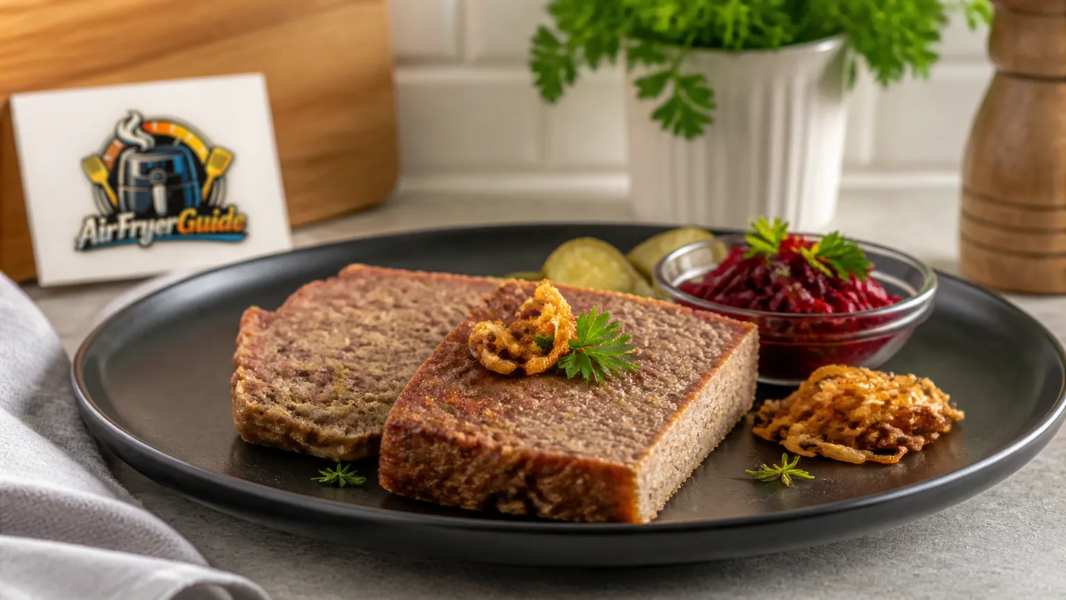Leverpostej aufwärmen im Airfryer