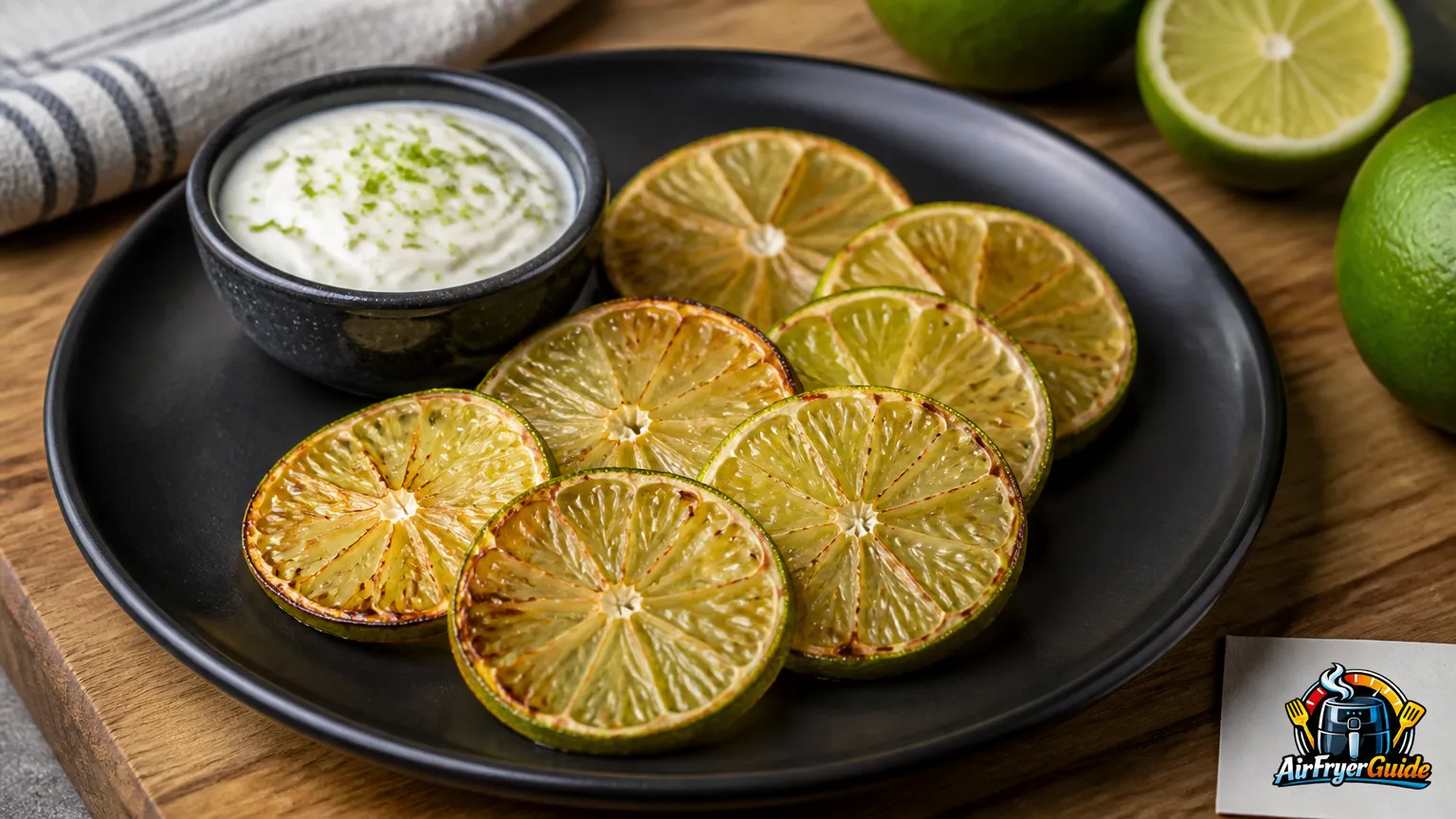 Limettenscheiben im Airfryer