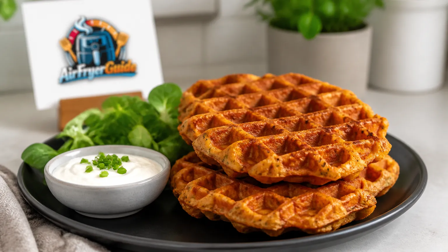 Linsenwaffeln im Airfryer