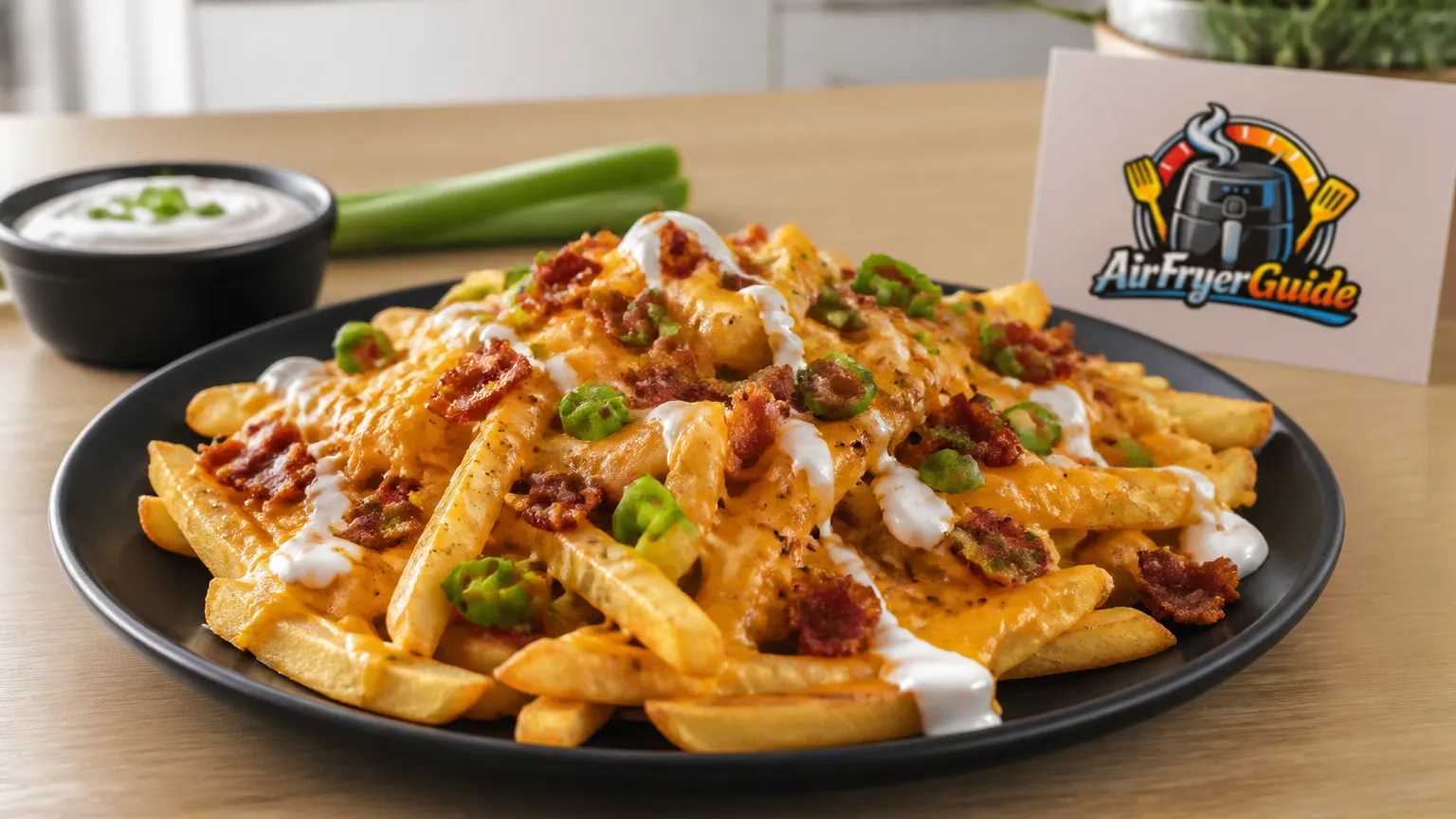 Loaded Fries im Airfryer