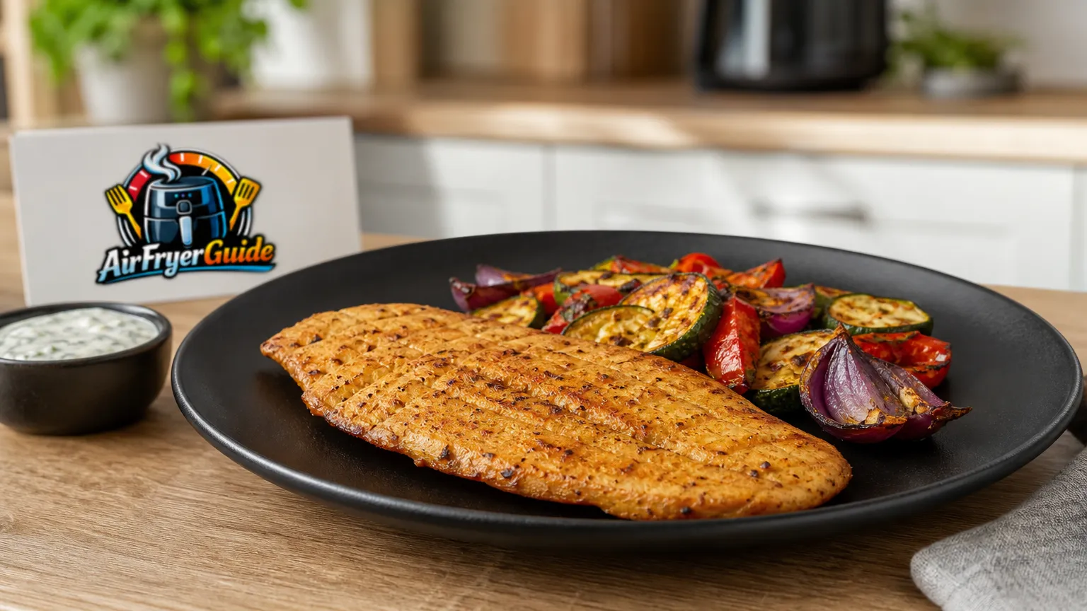 Lupinenfilet im Airfryer