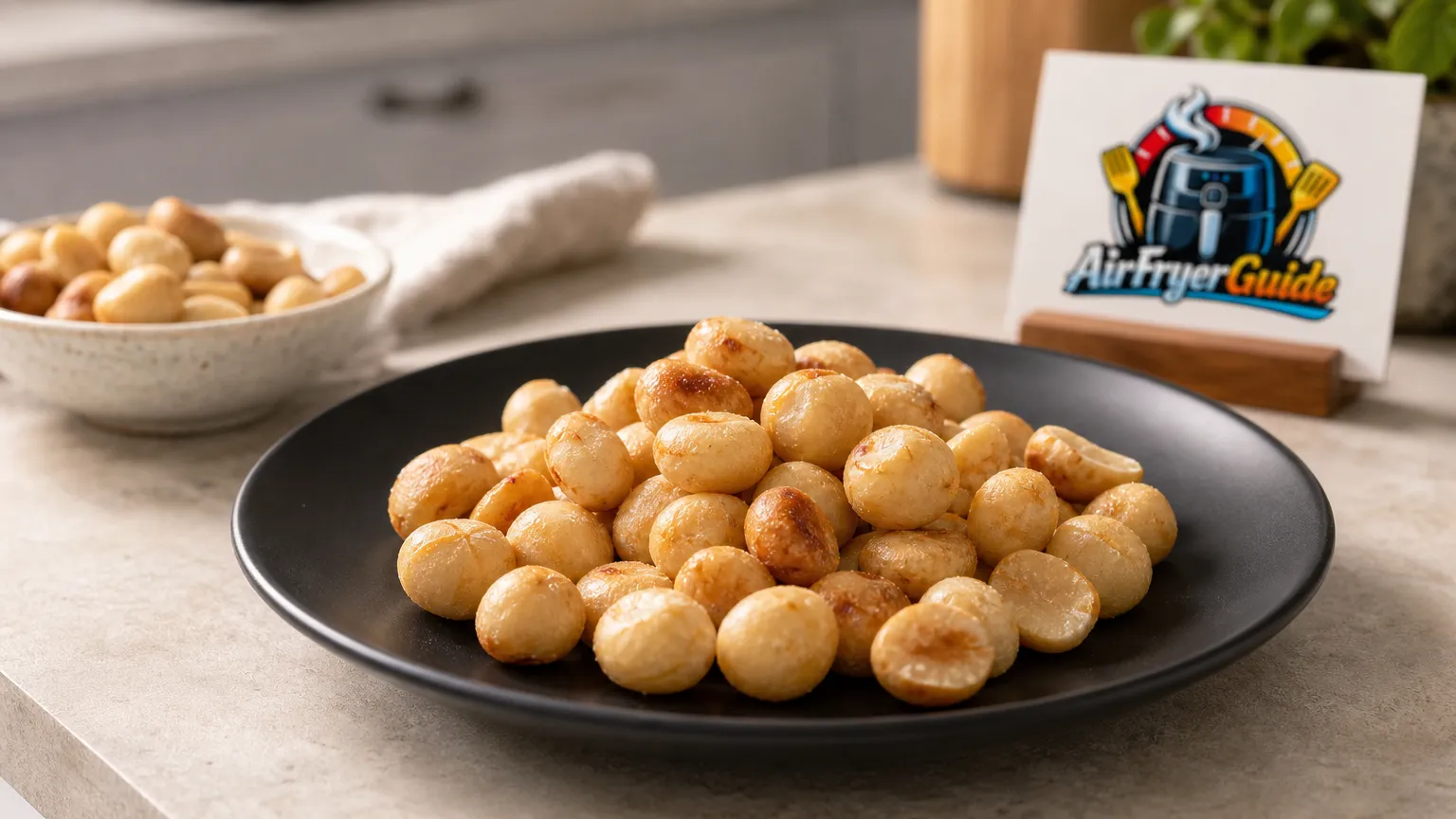 Macadamia rösten im Airfryer