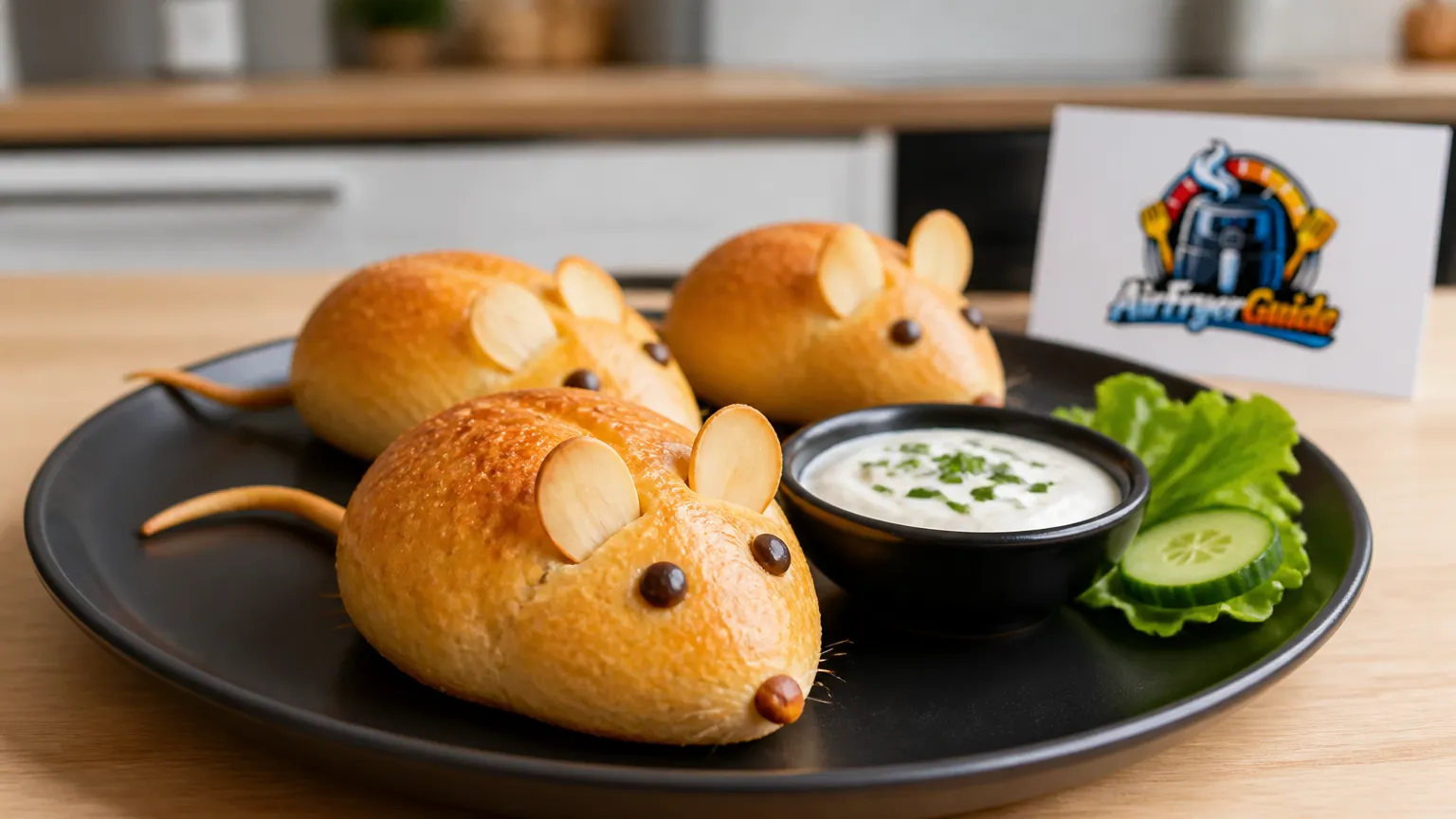 Mäusebrötchen im Airfryer