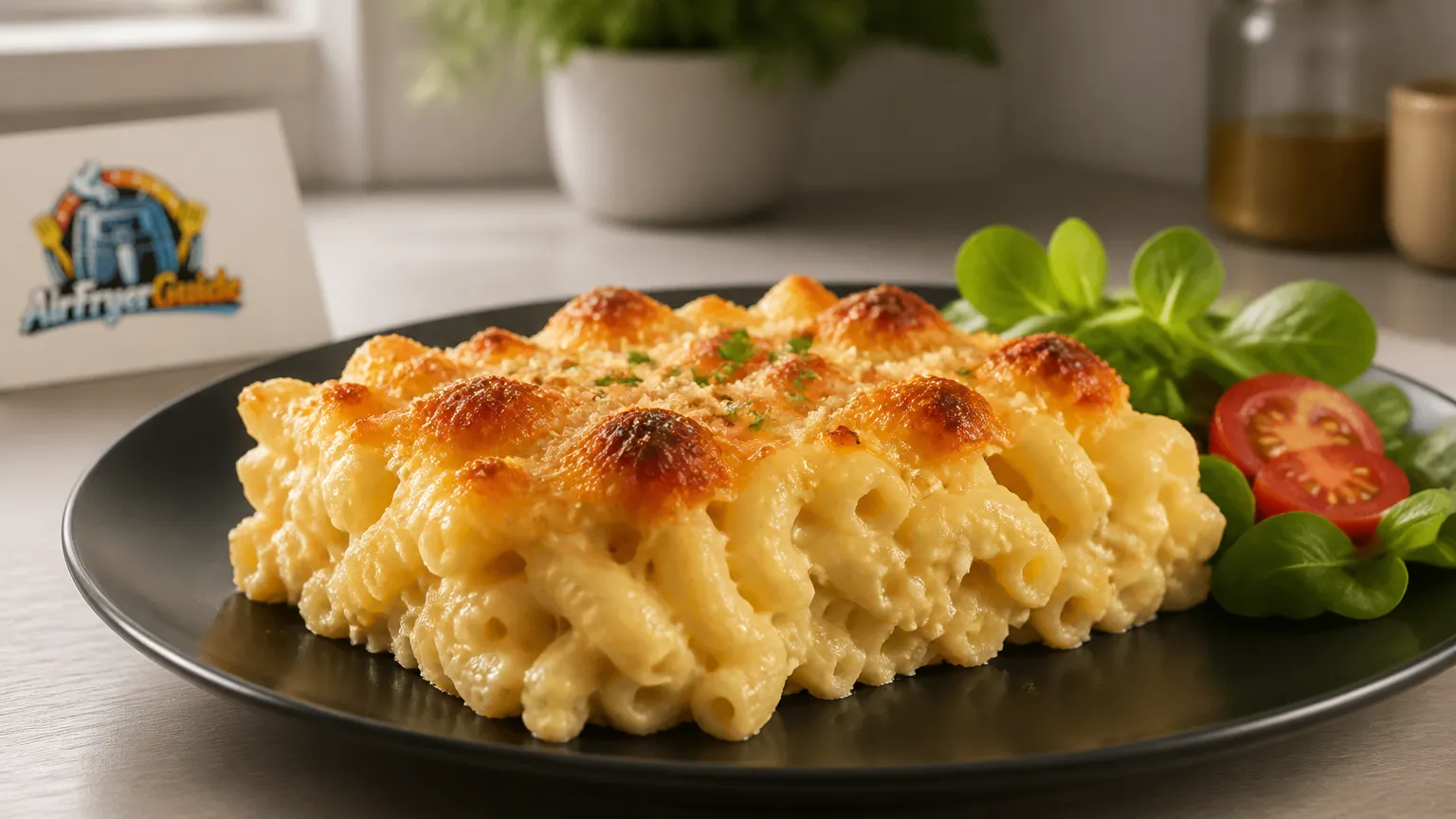 Makkaroni Auflauf aufwärmen im Airfryer