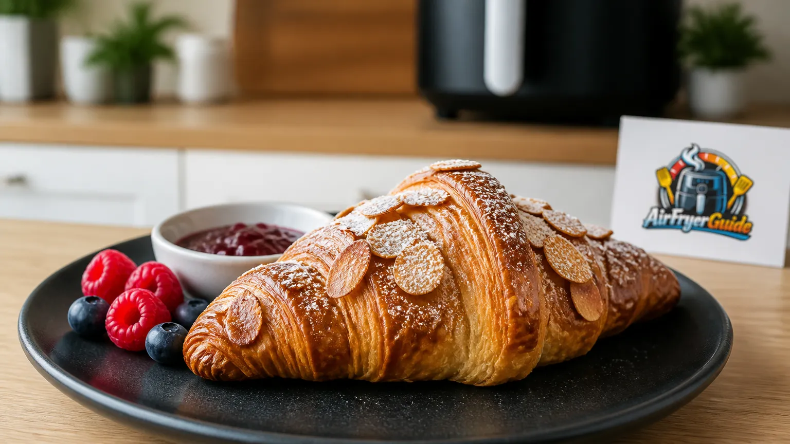 Mandel Croissant im Airfryer